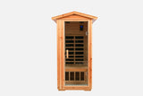 Far infrared outdoor sauna room for one person , Made of old fir