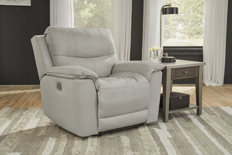 Next-gen Gaucho - Fossil - 3 Pc. - Power Reclining Sofa, Loveseat, Recliner - Home Elegance USA