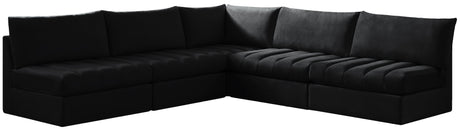 Jacob - Modular Sectional 5 Piece - Black - Home Elegance USA