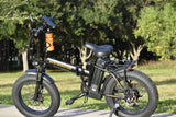 AOSTIRMOTOR Folding Electric Bike Ebike Bicycle 500W Motor 20" Fat Tire With 36V/13Ah Li-Battery Beach Snow Bicycle  A20