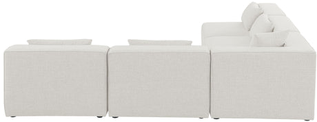 Cube - Modular Sectional 5 Piece - Cream - Modern & Contemporary - Home Elegance USA