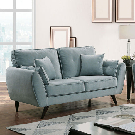 Phillipa - Sofa & Loveseat - Light Teal - Home Elegance USA