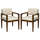 Benson Upholstered Dining Chairs with Arms (Set of 2)