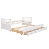 Daybed with Trundle and Drawers, Twin Size, White(OLD SKU: LP0000141KAA) - LP000241AAK - Home Elegance USA - 14