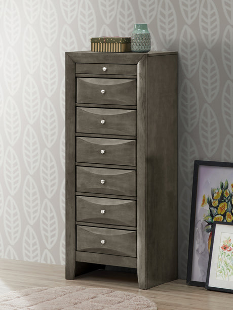 Glory Furniture Marilla G1505-LC 7 Drawer Lingerie Chest , Gray - Home Elegance USA