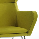 Modrest Anser Modern Green Fabric Lounge Chair - Home Elegance USA