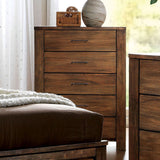 Elkton - 5 Piece Queen Bedroom Set With Chest - Oak - Home Elegance USA