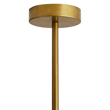 Arteriors Hannie Chandelier in Beaded White Wood & Antique Brass