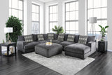 Kaylee - U-Shaped Sectional Right Side - Gray Dark - Home Elegance USA