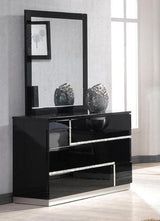 J&M Furniture - Lucca Black Lacquer 5 Piece Eastern King Platform Bedroom Set - 17685-K-5Set