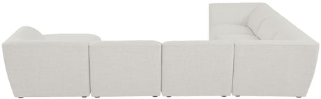 Miramar - Modular Sectional 7 Piece - Cream - Fabric - Home Elegance USA