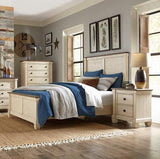 Homelegance - Weaver 3 Piece Queen Bedroom Set In Antique White - 1626-1-3Set