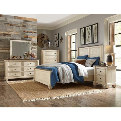 Homelegance - Weaver 5 Piece Queen Bedroom Set In Antique White - 1626-1-5Set