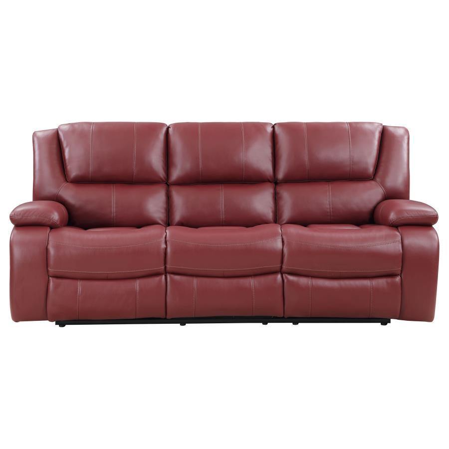 Camila - Motion Sofa And Loveseat Set - Red - Home Elegance USA