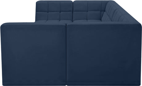 Relax - Modular Sectional 6 Piece - Navy - Home Elegance USA