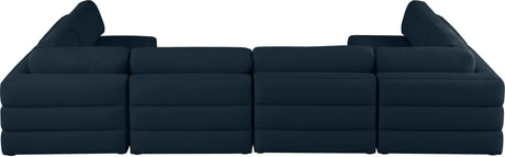 Beckham - Modular Sectional 6 Piece - Navy - Fabric - Home Elegance USA