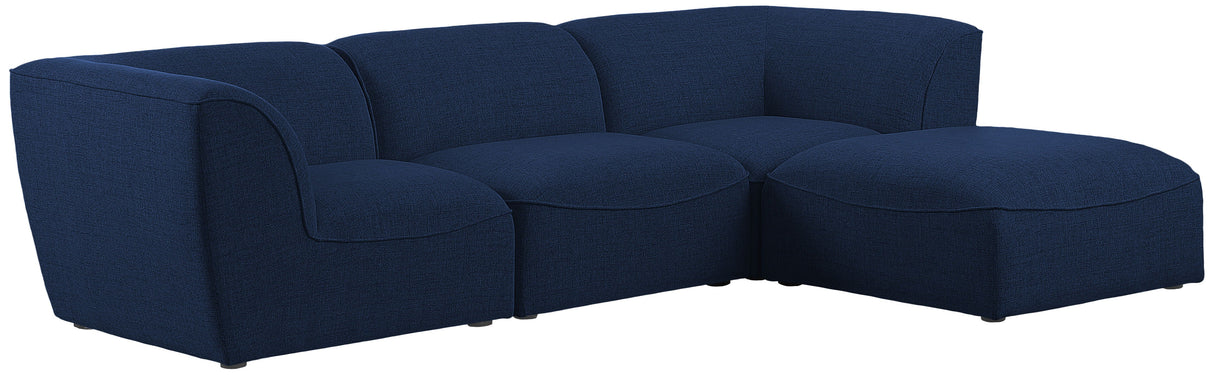 Miramar - Modular Sectional 4 Piece - Navy - Fabric - Home Elegance USA