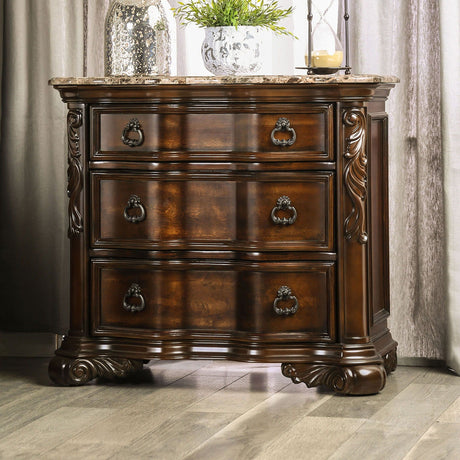 Arcturus - Night Stand - Brown Cherry - CM7859N - Home Elegance USA - 1