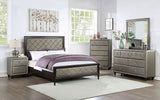 Xandria - 5 Piece Queen Bedroom Set With 2 Nightstands - Espresso - Home Elegance USA