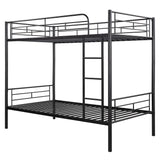 Twin Over Twin Metal Bunk Bed (Black) ( old sku: MF189201BAA ) - Home Elegance USA