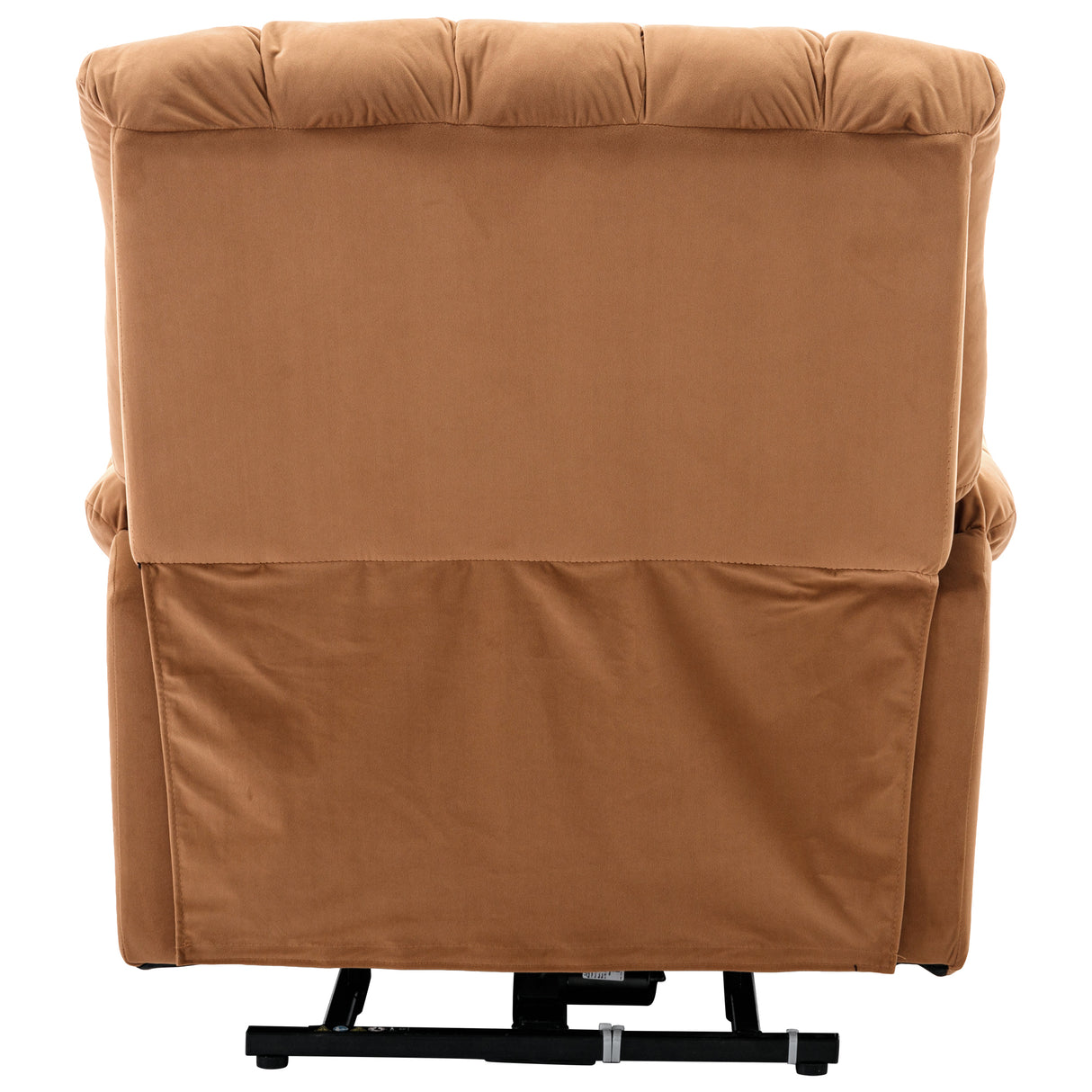 Massage Recliner Chair Electric Power Lift Recliner Chairs with Heat, Vibration, Side Pocket for Living Room, Bedroom, Light Brown Home Elegance USA