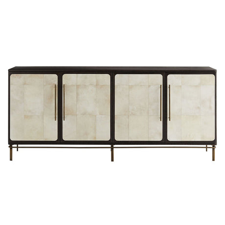 Arteriors Edison Credenza – Antique Brass & Ebony Finish