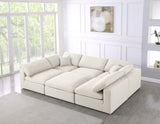 Serene - Cloud Modular Sectional 6 Piece - Cream - Home Elegance USA