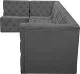 Tuft - Modular Sectional 5 Piece - Gray - Fabric - Home Elegance USA