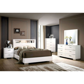 Malte - 5 Piece Queen Bedroom Set With 2Ns - White