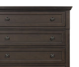 Traditional Design Bedroom Furniture 1pc Chest of 5x Drawers Grayish Brown Finish Wooden Furniture - Home Elegance USA