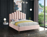 Meridian Furniture - Lily Velvet King Bed In Pink - Lilypink-K