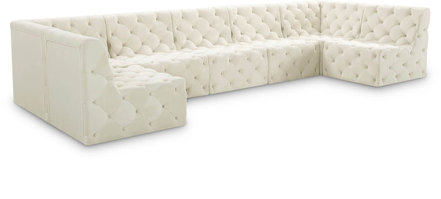 Tuft - Modular Sectional 7 Piece - Cream - Fabric - Home Elegance USA