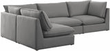 Mackenzie - Modular Sectional 4 Piece - Gray - Home Elegance USA