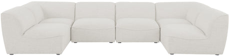 Miramar - Modular Sectional 6 Piece - Cream - Home Elegance USA