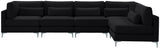 Julia - Modular Sectional 5 Piece - Black - Home Elegance USA