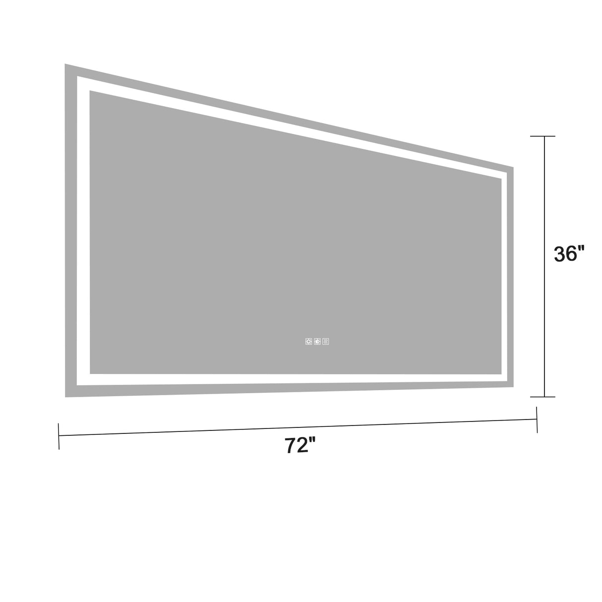 LED Bathroom Mirror 72x36  Inch with lights, anti-Fog & Dimming Led Bathroom Vanity Mirror