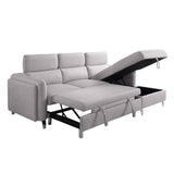 Reyes - Sectional Sofa - Beige Nubuck - Home Elegance USA