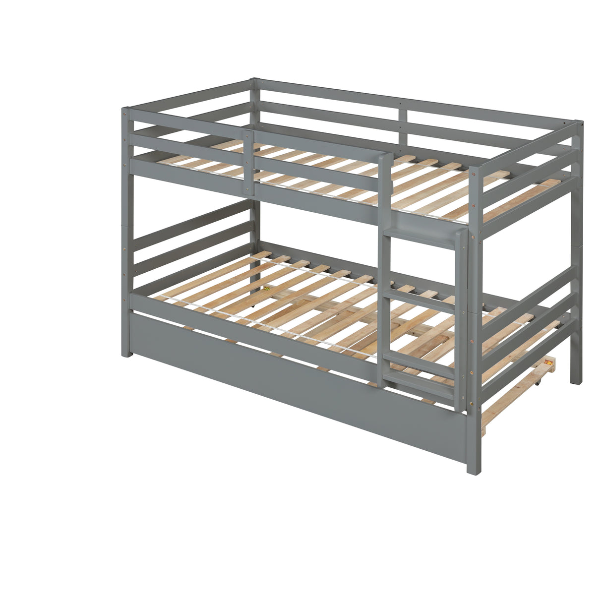 TWIN BUNKBED WITH TRUNDLE - Home Elegance USA