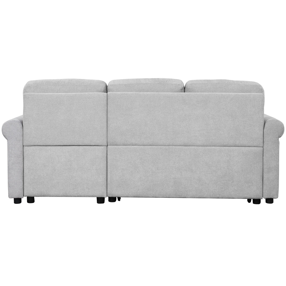 83" Modern Convertible Sleeper Sofa Bed with Storage Chaise,Gray(Old Sku:SG000346AAA) - SG000700AAE - image - 18