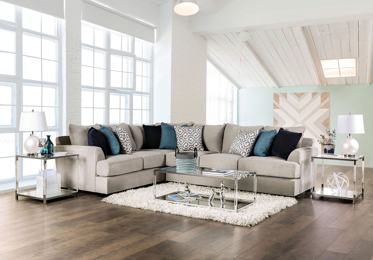 Gunnersbury - Sectional - Gray - Home Elegance USA