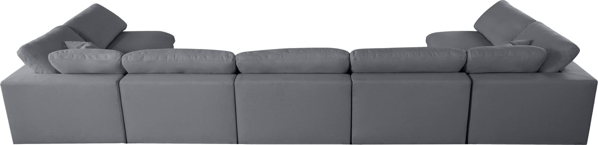 Serene - Cloud Modular Sectional 7 Piece - Grey - Home Elegance USA