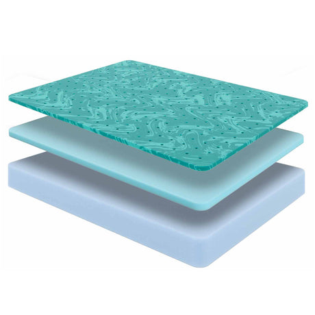 Cal King - Greyson All Foam Cool Gel Waterfall - Top 10" Medium | Home Elegance USA