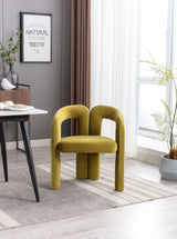 COOLMORE Contemporary Designed  Fabric Upholstered Accent/Dining Chair /Barrel Side Chairs Kitchen Armchair for Living Room set of 2 - Home Elegance USA