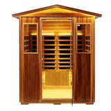 Four-person far-infrared outdoor sauna-B - Home Elegance USA