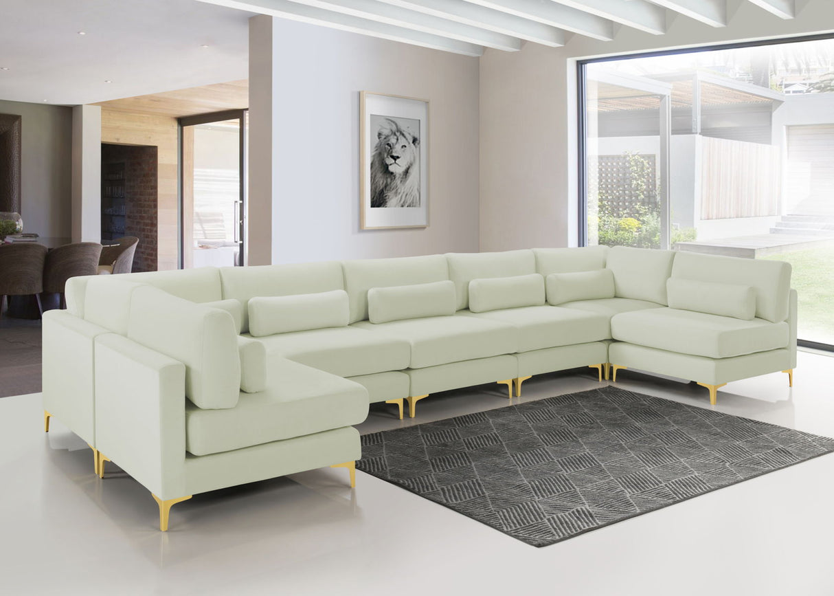 Julia - Modular Sectional 7 Piece - Cream - Home Elegance USA