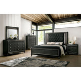 Demetria - 5 Piece Queen Bedroom Set With Chest - Metallic Gray | Home Elegance USA