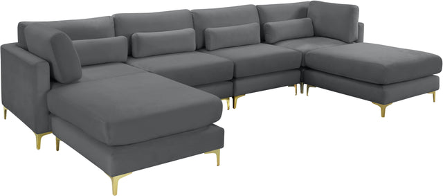 Julia - Modular Sectional 6 Piece - Grey - Home Elegance USA