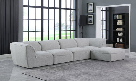 Miramar - Modular Sectional 5 Piece - Gray - Home Elegance USA