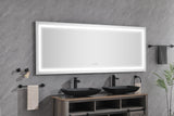 LTL needs to consult the warehouse address84*32 LED Lighted Bathroom Wall Mounted Mirror with High Lumen+Anti-Fog Separately Control+Dimmer Function