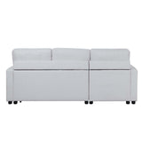 Hiltons - Sectional Sofa - Beige Fabric - Home Elegance USA